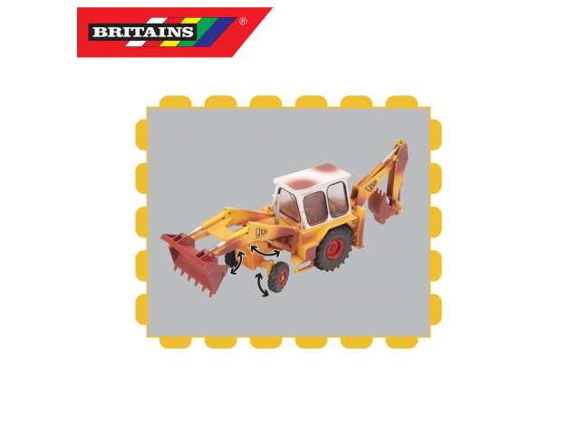 Britains - Tractopelle JCB 3C Mark III Vieillie - Échelle 1/32 - Réf BRI43280